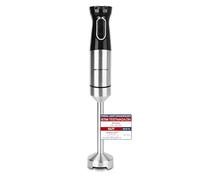 EMERIO HB-132381 Frullatore ad immersione con potente 1000 Watt, asta di purea (rimovibile) e lama in acciaio inossidabile resistente, velocità regolabile, senza BPA, pulsante turbo, ergonomico