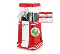 Emerio Macchina per popcorn Maker, deliziosi popcorn per la casa, facile e veloce, 60 g di mais per passaggio, 1200 Watt, facile pulizia, tecnologia ad aria calda, senza BPA, piccola