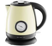 EMERIO WK-109795.2 Bollitore senza filo Nero, Giallo Capacità effettiva: 1 l