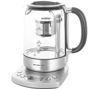 EMERIO WK-122248 Bollitore senza filo, Senza BPA, con display Argento, Nero