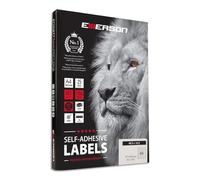 Emerson 48,5 x 16,9 mm, 64 pezzi/fogli, 25 fogli A4, etichette autoadesive universali, autoadesive, per scrivere, etichette per la stampa di etichette