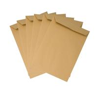 Emerson 50x buste DIN C4 marroni 229 x 324 mm 90g, per libri e documenti, autoadesive, maxi formato A4