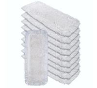 Emerson Mocio in cotone 40 cm - 10 pezzi, mocio lavapavimenti, sistema di montaggio tascabile, assorbe l'umidità e pulisce perfettamente lo sporco