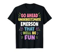 Emerson Personalized Women's Gift Custom Emerson Maglietta