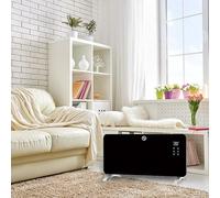 Emettitore termico 2000 W, controllo WiFi, 2 potenze, timer, murale/portatile, dimensioni 38 x 92 x 6,68 cm, ideale per riscaldare gli spazi.