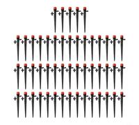 Emettitori a goccia regolabili a 8 uscite, teste irrigatrici per raccordi per tubi da 4 mm e 7 mm, sistema di irrigazione da giardino per piante in vaso, getti spray per serre e prato (rosso)