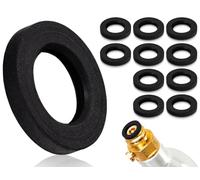 Emezddo 10 pezzi anelli di tenuta di ricambio,guarnizione di ricambio,guarnizione O-ring,Compatibile con Sodastream macchina per bibite,Compatibile con Cystal macchina per bibite(nero)