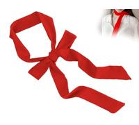 Emezddo Cintura da donna, lunga cintura in raso,accessorio per capelli con nodo,cintura da donna,cintura a fascia,elastico per capelli,fascia per abito,cintura da sposa,fascia per capelli(rosso)