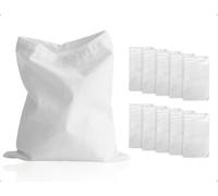 Emezddo Confezione da 10 Calzini per Skimmer da Piscina, Calzini Riutilizzabili per Filtri da Piscina, Filtro a Cestello, Utilizzabili per Foglie, Capelli, Casa, Fitness Centri Benessere (Bianco)
