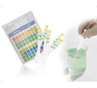 Emezddo Strisce Reattive per pH, 100 Pezzi, Cartina Tornasole Acidobase, Intervallo di Misurazione (Strisce Reattive per pH 014), per Uso Domestico, Acquari, Laboratori, Urina, Acqua Potabile
