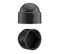 EMFA Cappucci copri-dado bulloni M18 (chiave 27) Nero cappucci di protezione per viti 25 pezzi Cappucci protettivi esagonali Tappi plastica