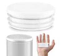 EMFA Tappo alettato tondo 114 mm Bianco 10 pezzi - Tappi a lamelle rotondi 114mm per tubo - Terminali in plastica protettivi 11,4 cm