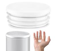 EMFA Tappo alettato tondo 16 mm Bianco 5 pezzi - Tappi a lamelle rotondi 16mm per tubo - Terminali in plastica protettivi 1,6 cm