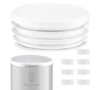 EMFA Tappo alettato tondo 55 mm Bianco 8 pezzi - Tappi a lamelle rotondi 55mm per tubo - Terminali in plastica protettivi 5,5 cm