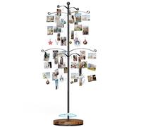 Emfogoo Albero per foto in metallo, 90 clip per cornici da 10 x 15 cm, 12 x 17 cm, da appendere e esporre biglietti regalo, versatile decorazione per la casa per collage