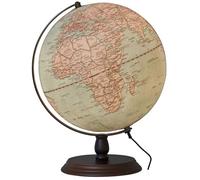 Tecnodidattica Mappamondo Atmosphere Nodo - Diametro 30 Cm, Con Luce LED, Base Acciaio, Made In Italy