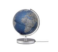 EMFORM EMSE0918 - Terra mappamondo luminoso, Blu Blue light, D25 cm x H32 cm