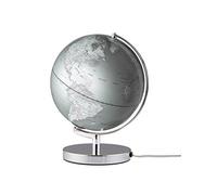 Emform Emse0711 | Mappamondo Luminoso | Globo Terra Silver Light | Altezza 32Cm X Ø 25Cm Argento |