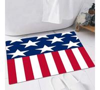 EMFSLA Tappeto Bagno,Tappetino Antiscivolo per Il Bagno,Bandiera americana patriottica,Soffice Tappeto da Bagno in Microfibra,Assorbente,60x90 CM