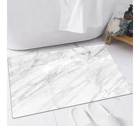 EMFSLA Tappeto Bagno,Tappetino Antiscivolo per Il Bagno,Marmo, motivo superficiale in granito con effetto schizzo, effetto natura e immagine,Soffice Tappeto da Bagno in Microfibra,Assorbente,60x90 CM
