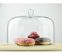 EMH Campana in vetro fatta a mano con pomello, 21 cm x 28 cm