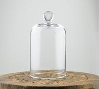 EMH Campana in vetro fatta a mano con pomello, alta 14 cm x 8 cm, HW00149 / 16-1412/A