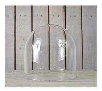 EMH Campana in vetro trasparente, 30 cm, realizzata a mano, per decorazione matrimonio