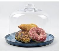 EMH Cupola in vetro trasparente con maniglia a pomello, altezza: 18 cm x 20 cm