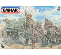 Emhar 1/72 - World War I German Infantry with Artillery - rare set 7204