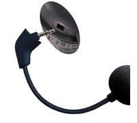 EMHFLYFN Microfono di ricambio adatto per cuffie da gioco Kingston HyperX Cloud, Cloud X e Cloud II, microfono da gioco staccabile con cancellazione del rumore e suono cristallino (slot jack quadrato)