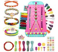 Emibele Kit 2 in 1 per creare braccialetti dell'amicizia per bambine