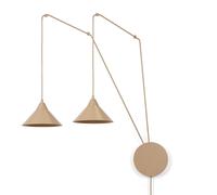 Emibig Abramo lampada sospesa 2x15 W beige 1786/2