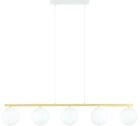 Emibig Allora lampada sospesa 5x10 W bianco-latte 1255/5
