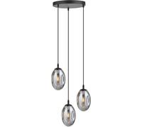 Emibig Astral lampada sospesa 3x10 W nero-fumé 1266/3PREM