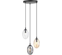 Emibig Astral lampada sospesa 3x10 W nero-fumé 1268/3PREM