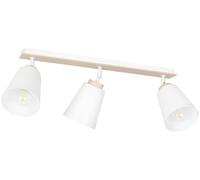 Emibig Atlas lampada da soffitto 3x15 W bianco-legno 724/3