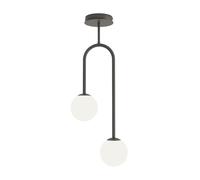 Emibig Atria lampada da soffitto 2x10 W bianco-nero 1383/2