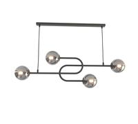 Emibig Atria lampada sospesa 4x10 W nero-grafite 1384/4