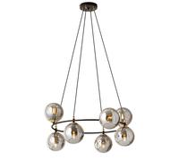 Emibig Azura lampada sospesa x10 W nero-oro 1294/8
