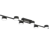 Emibig Bet lampada da soffitto 6x12 W nero 1467/6