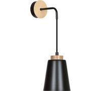 Emibig Bolero lampada da parete 1x15 W nero-legno 442/K1
