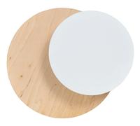Emibig Circle lampada da parete 1x8 W bianco-legno 971/1