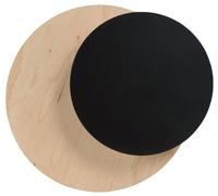 Emibig Circle lampada da parete 1x8 W nero-legno 971/2