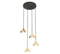 Emibig Elit lampada sospesa 4x10 W nero-oro 13294PREM