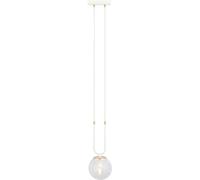 Emibig Glam lampada sospesa 1x10 W bianco-trasparente 1116/1