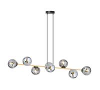 Emibig Gravity lampada sospesa x10 W nero-oro 1237/8