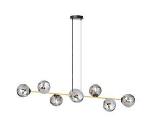 Emibig Gravity lampada sospesa x10 W nero-oro 1237/8