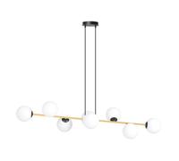 Emibig Gravity lampada sospesa x10 W nero-oro 1241/8