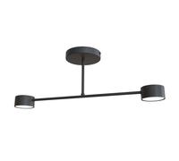Emibig Halo lampada da soffitto 2x10 W nero 1355/2