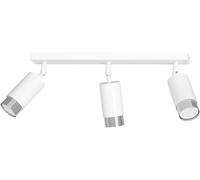 Emibig Hiro lampada da soffitto 3x8 W bianco-cromo 962/3